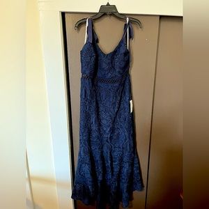 New with tags navy lace mermaid style midi dress